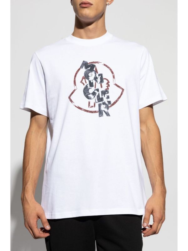 Moncler Logo-Print T-shirt | Browns T-Shirts