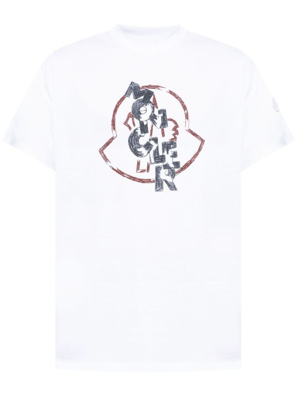 Moncler Logo-Print T-shirt | Browns T-Shirts