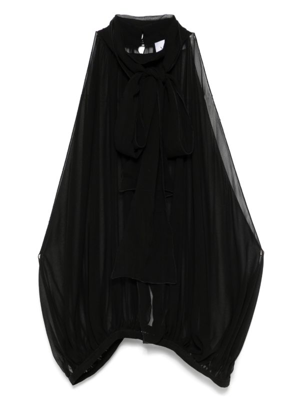 Mônot Sleeveless Sheer Top | Browns Blouses