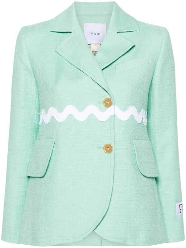 Patou Green Tweed Blazer | Browns Blazers