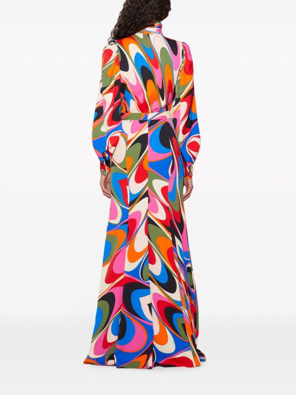 PUCCI Blue Onde-print Shirt | Browns Shirts