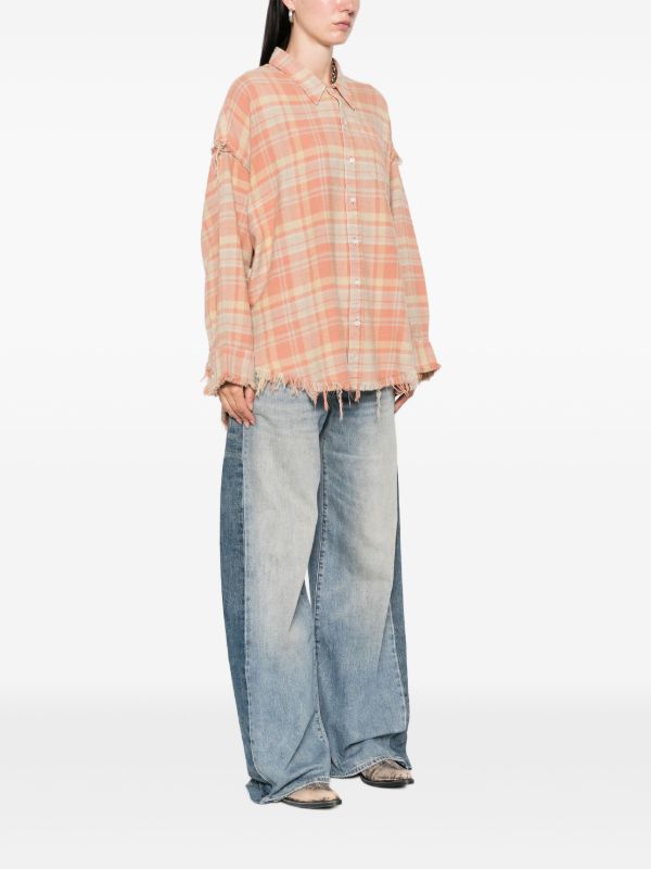 R13 Checked Cotton Shirt | Browns Shirts