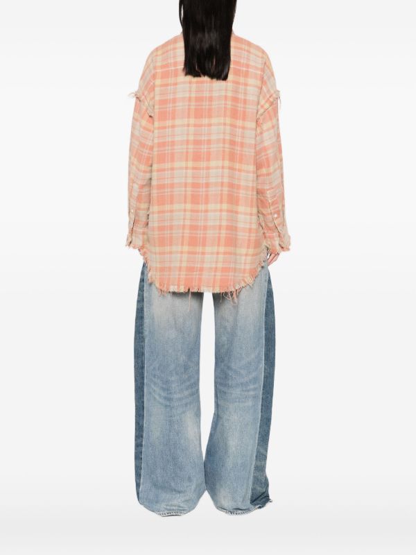 R13 Checked Cotton Shirt | Browns Shirts