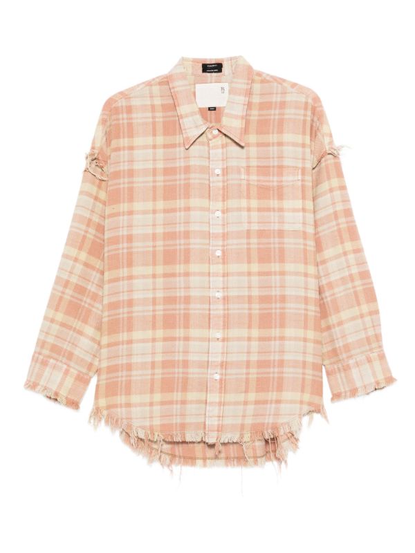 R13 checked cotton shirt | Browns Shirts