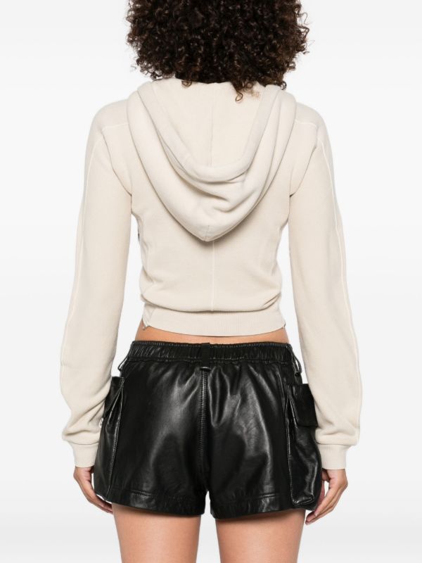 R13 Cropped Zip-up Hoodie | Browns Hoodies