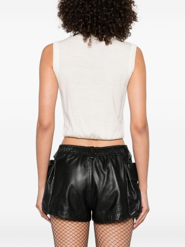 R13 V-neck Cropped Vest | Browns Knitted Tops
