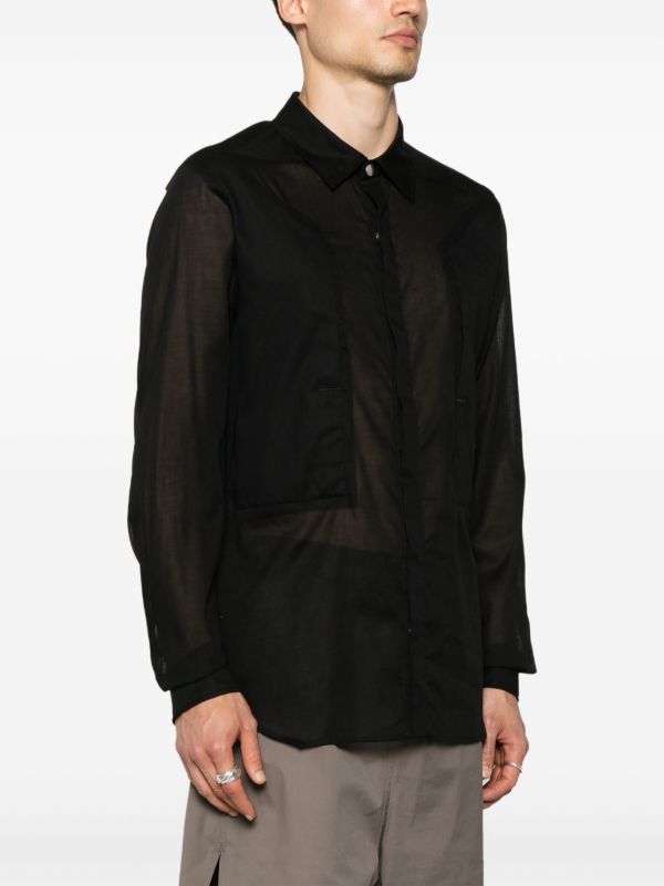 Rick Owens Cotton Shirt | Browns Shirts