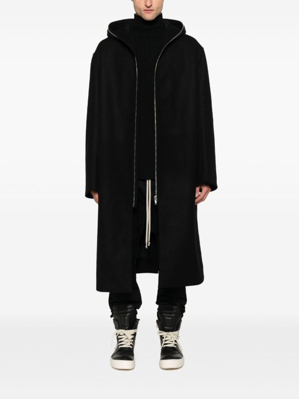 Rick Owens Hooded Raincoat | Browns Raincoats