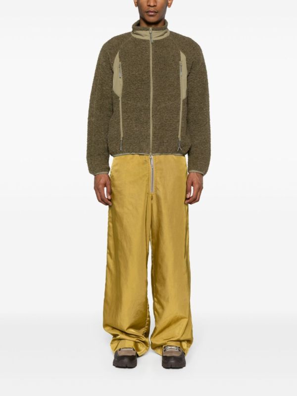 ROA Green Polar Zipped Fleece Jacket