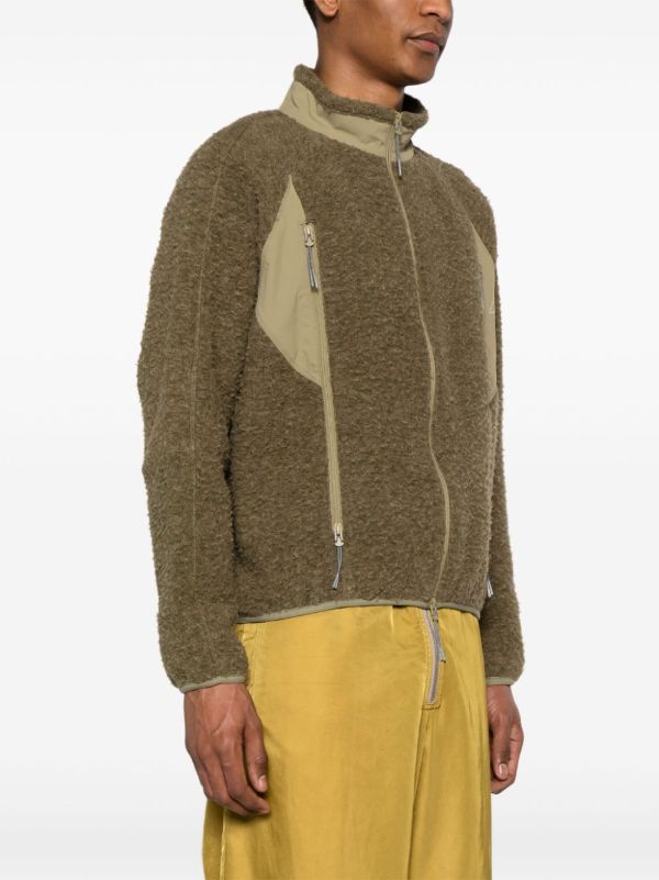 ROA Green Polar Zipped Fleece Jacket