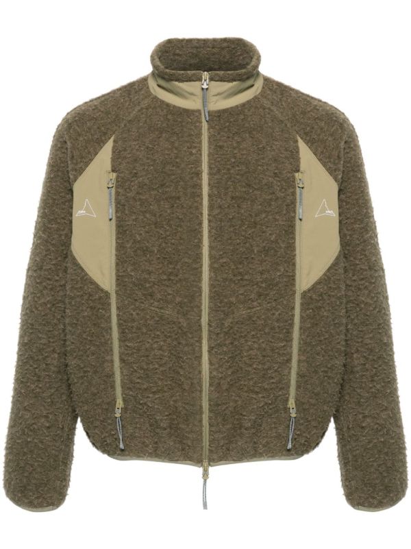 ROA Green Polar Zipped Fleece Jacket
