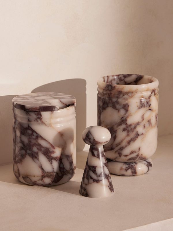 Soho Home Tubular Marble Vase | Browns Vases
