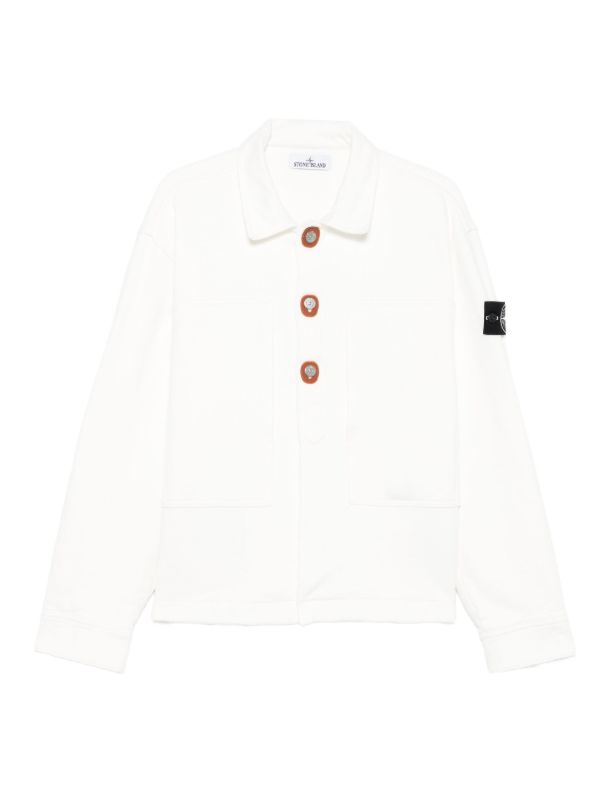 Stone Island button-fastening cotton jacket