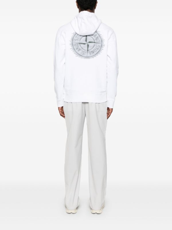 Stone Island Printed Hoodie | Browns Hoodies