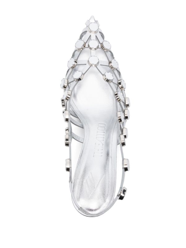 The Attico 50mm Grid Pumps | Browns Pumps