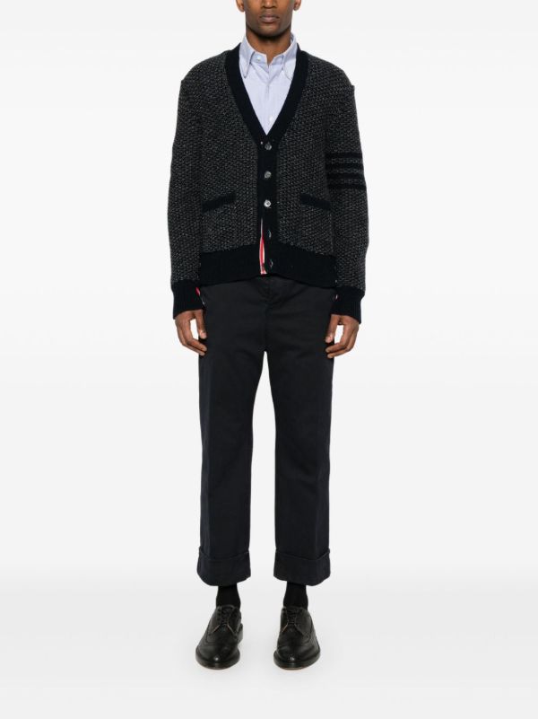 Thom Browne 4-Bar Cardigan | Browns Cardigans