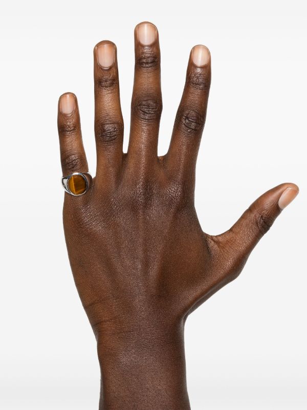 Tom Wood Oval Tiger Eye Ring | Browns Rings