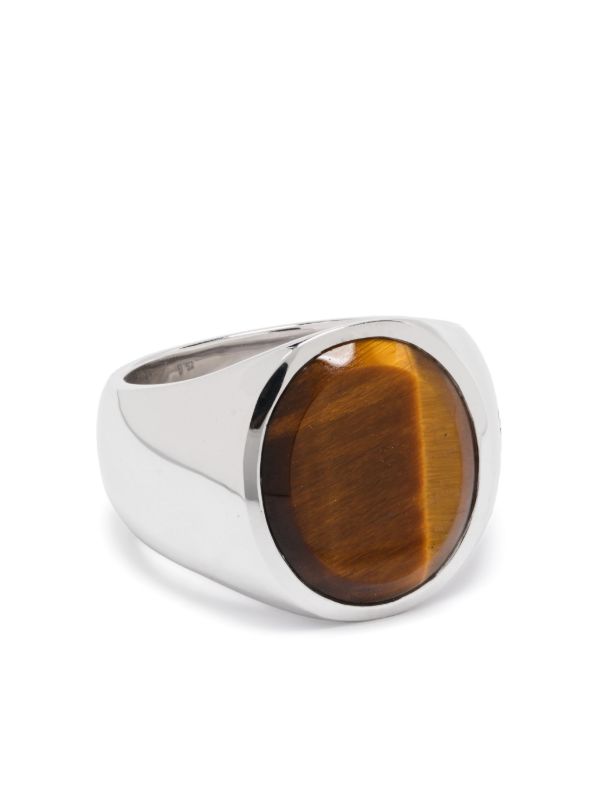 Tom Wood Oval Tiger Eye Ring | Browns Rings