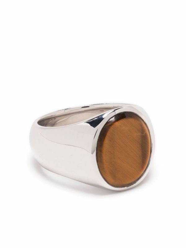 Tom Wood oval tiger eye ring | Browns Rings