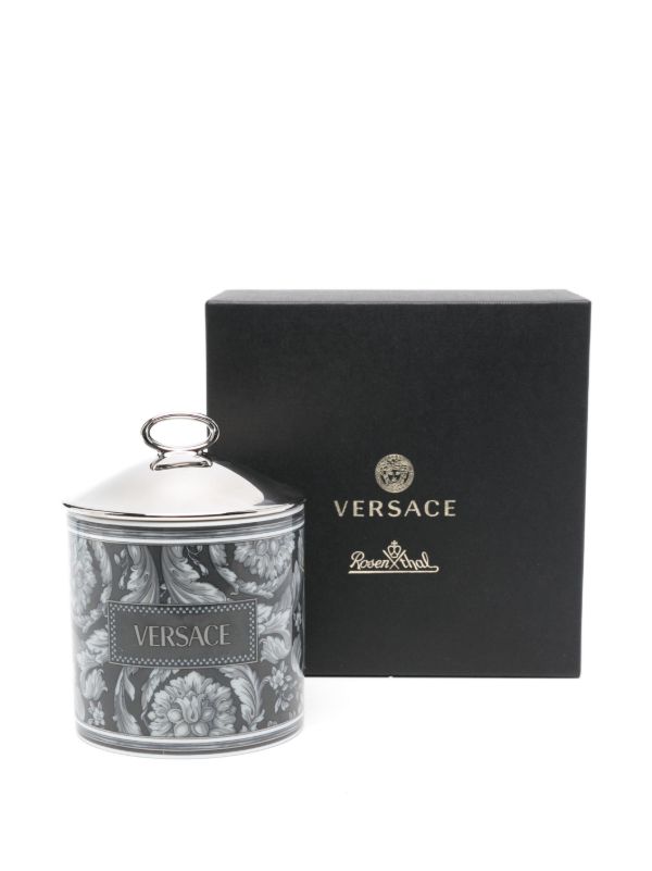Versace Barocco-print Candle | Browns Candles