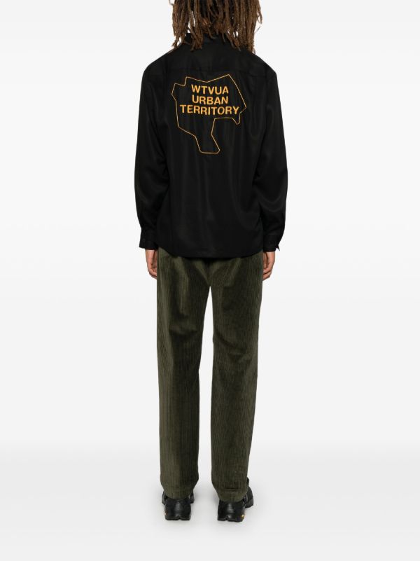 WTAPS Black Lyocell Shirt | Browns Shirts