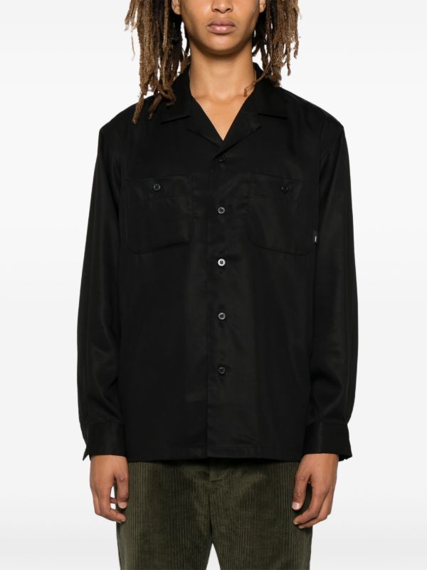 WTAPS Black Lyocell Shirt | Browns Shirts