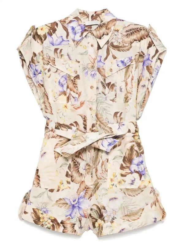 ZIMMERMANN Coco Playsuit | Browns Playsuits