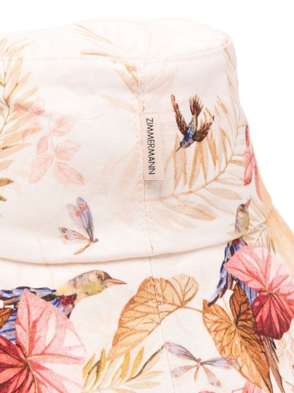 ZIMMERMANN Printed Bucket Hat | Browns Hats