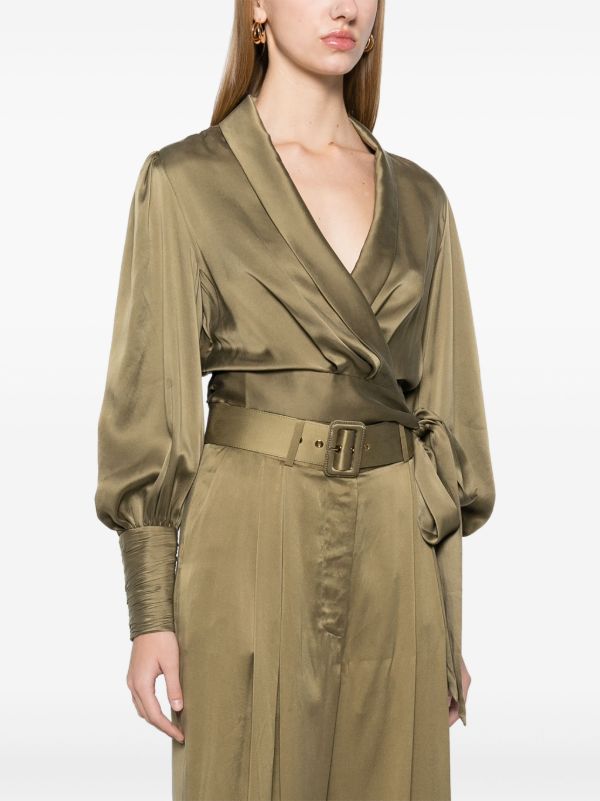 ZIMMERMANN Wrap Silk Blouse | Browns Blouses