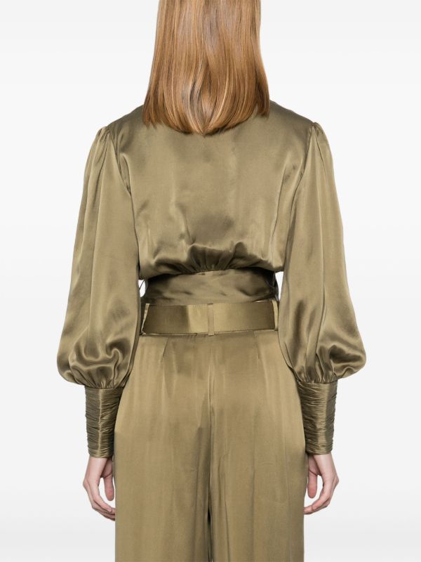 ZIMMERMANN Wrap Silk Blouse | Browns Blouses