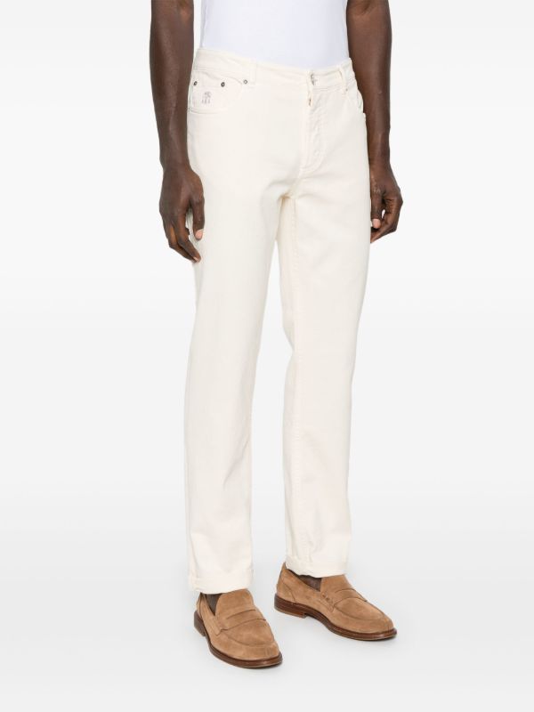 Brunello Cucinelli Appliqué Straight Jeans | Browns Regular & Straight-Leg Jeans