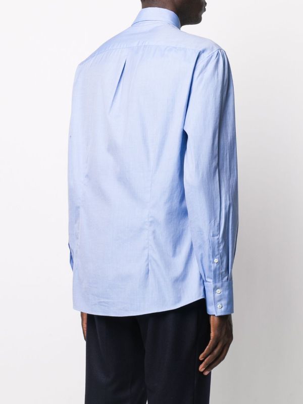Brunello Cucinelli Blue Cotton Shirt | Browns Shirts