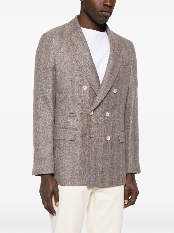 Brunello Cucinelli Double-Breasted Blazer | Browns Blazers