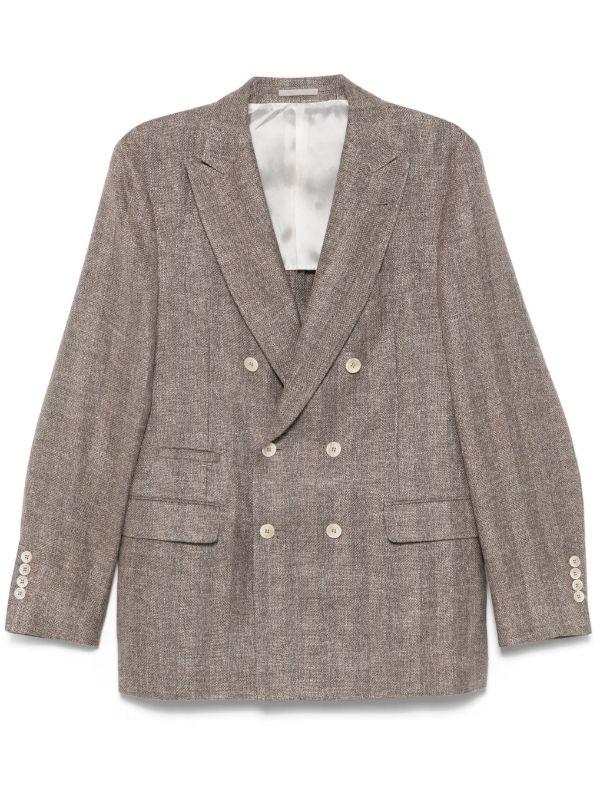 Brunello Cucinelli Double-Breasted Blazer | Browns Blazers