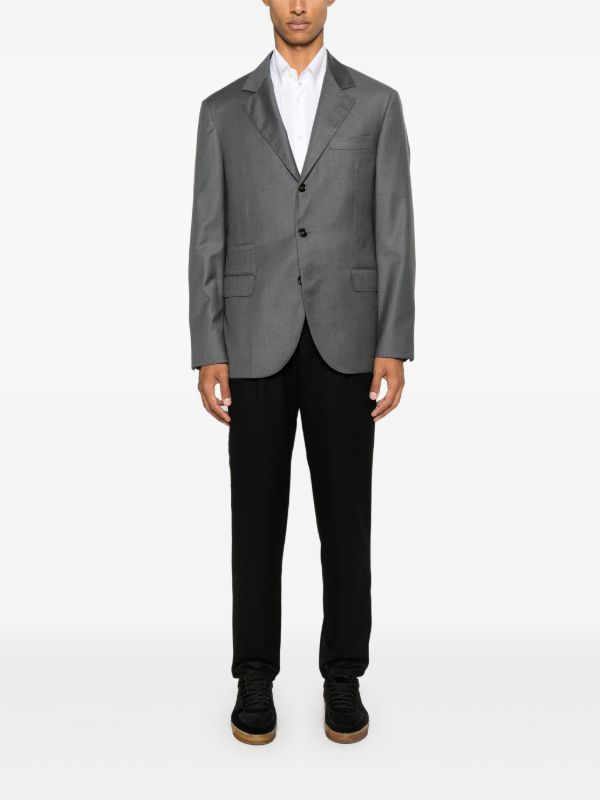 Brunello Cucinelli Double-Pleat Virgin-Wool Trousers | Browns Tapered Pants