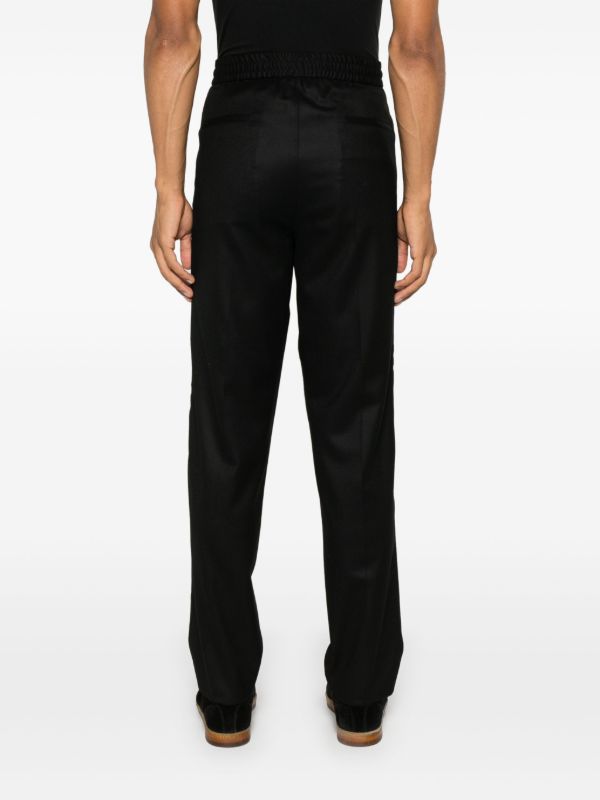 Brunello Cucinelli Double-Pleat Virgin-Wool Trousers | Browns Tapered Pants