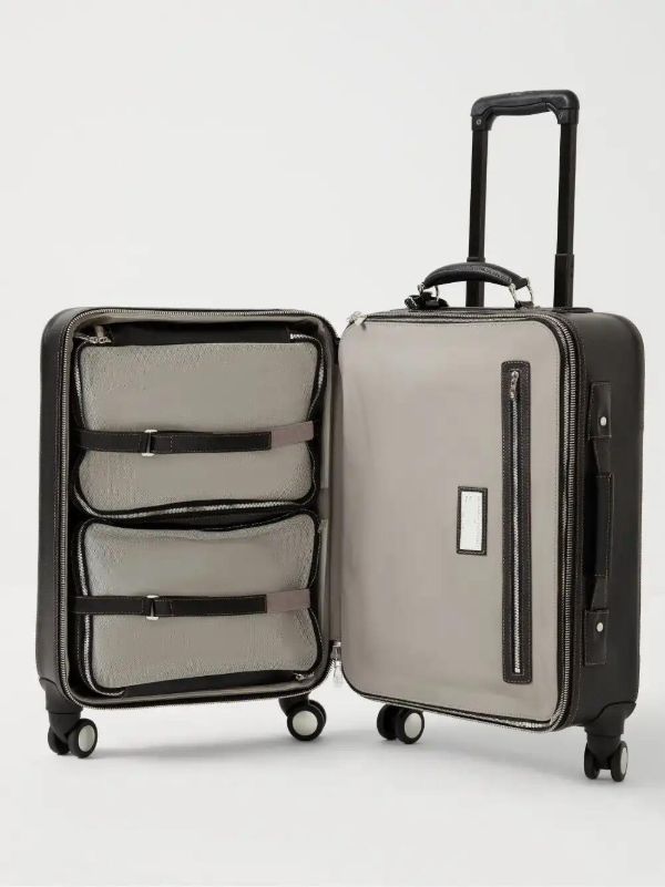 Brunello Cucinelli Grained Leather Suitcase | Browns Luggage & Holdalls