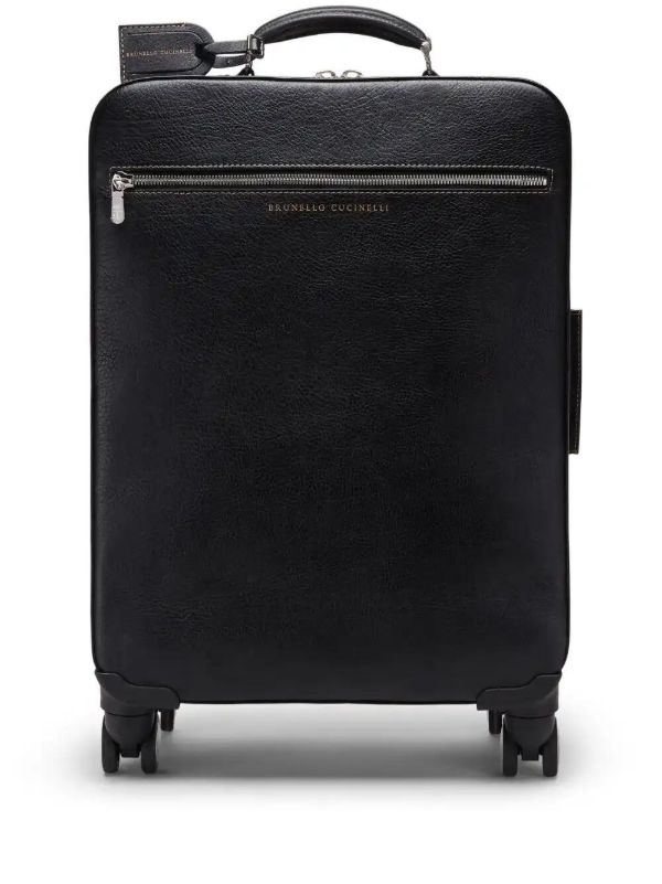 Brunello Cucinelli Grained Leather Suitcase | Browns Luggage & Holdalls