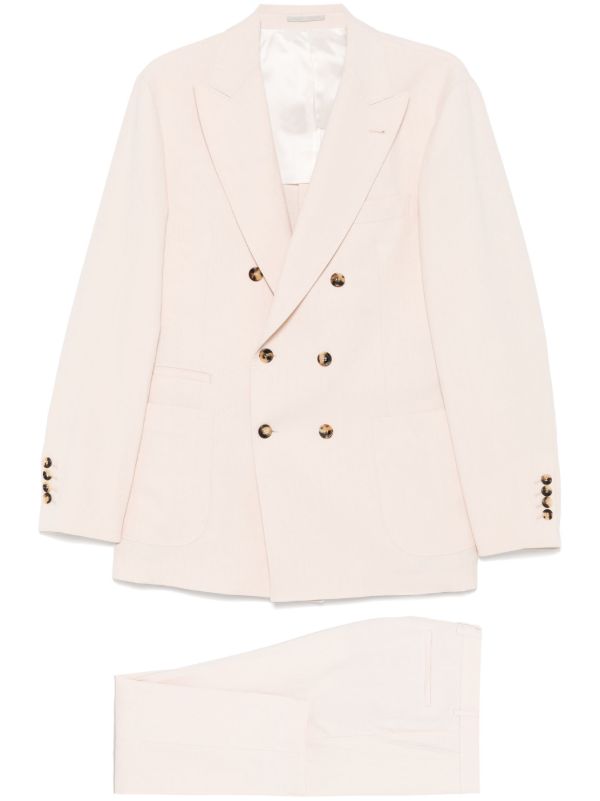 Brunello Cucinelli linen suit | Browns Single Breasted Suits