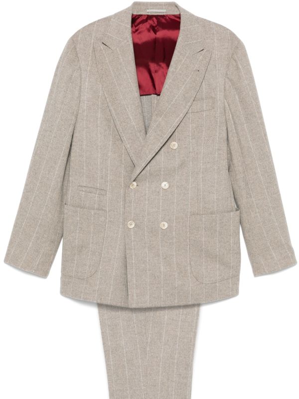 Brunello Cucinelli Pinstripe Suit | Browns Suit Jackets
