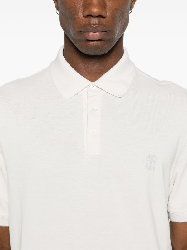 Brunello Cucinelli Printed Polo Shirt | Browns Polo Shirts
