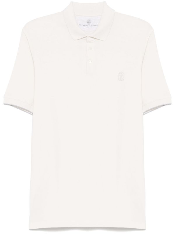 Brunello Cucinelli Printed Polo Shirt | Browns Polo Shirts