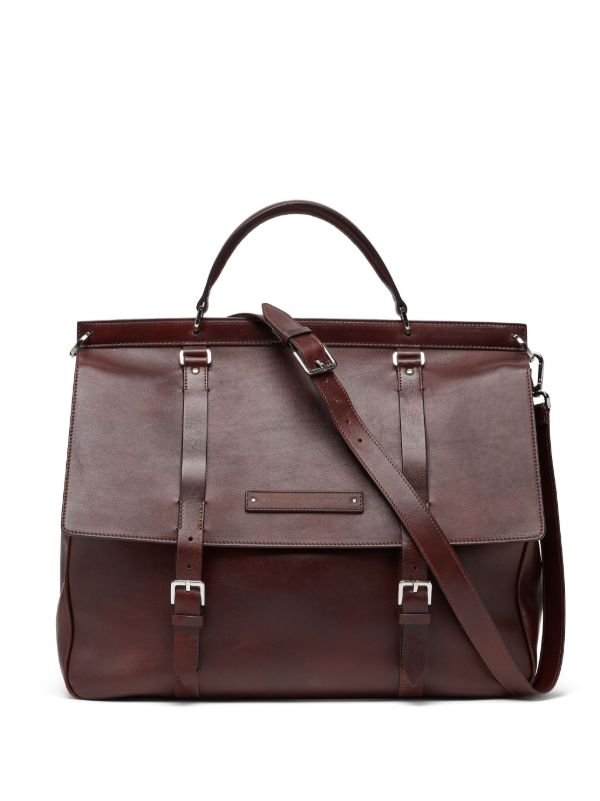 Brunello Cucinelli Purple Leather Tote Bag | Browns Tote Bags