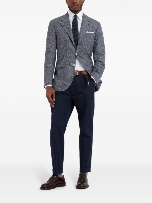 Brunello Cucinelli Tapered Cotton Trousers | Browns Tapered Pants