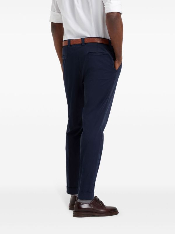 Brunello Cucinelli Tapered Cotton Trousers | Browns Tapered Pants