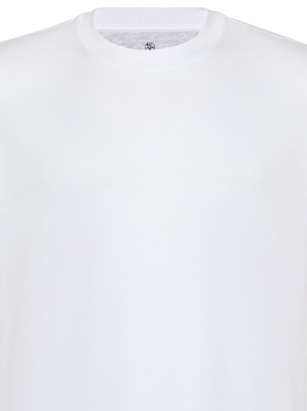 Brunello Cucinelli White Crew-Neck Cotton T-Shirt | Browns T-Shirts