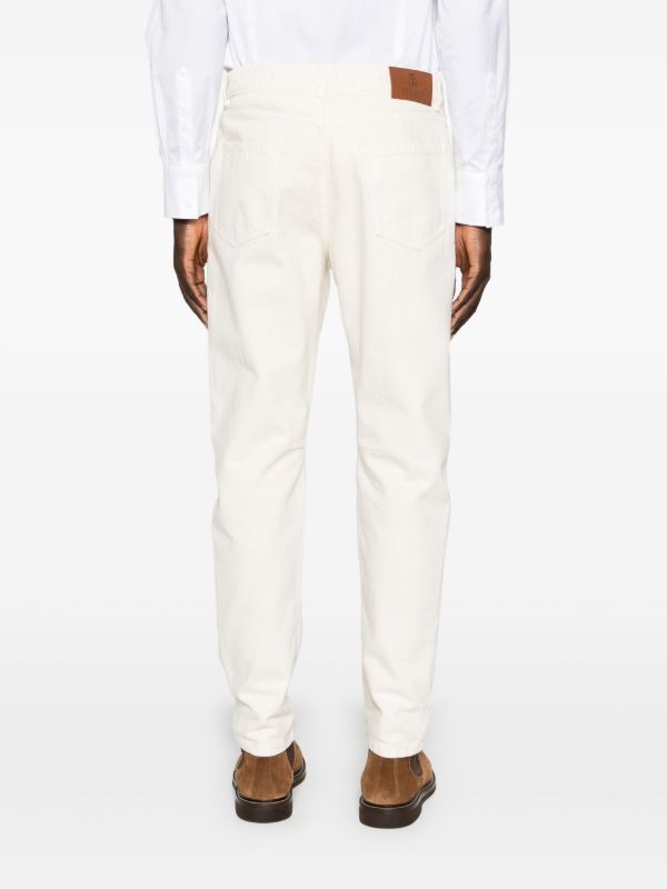 Brunello Cucinelli White Straight-Leg Jeans | Browns Regular & Straight-Leg Jeans