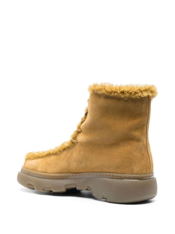 Burberry Brown Creeper Suede Boots | Browns Boots