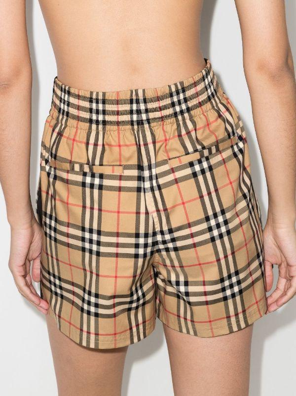 Burberry Brown Vintage Check Shorts | Browns Short & Mini Shorts