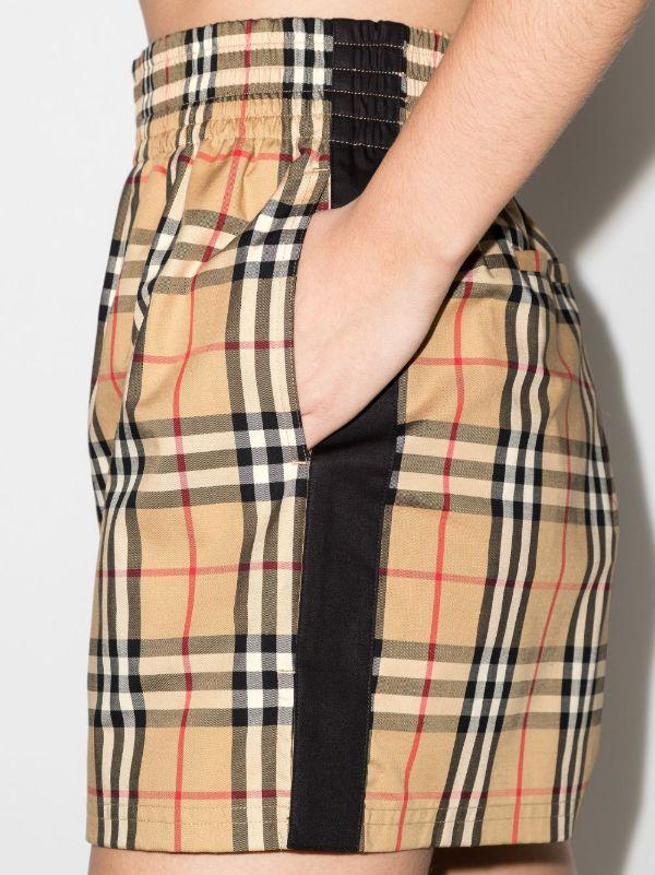 Burberry Brown Vintage Check Shorts | Browns Short & Mini Shorts
